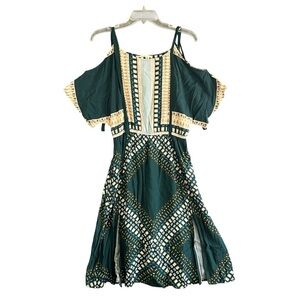 ANTHROPOLOGIE Floreat Mariko Cold Shoulder Dress Size 6P NWT